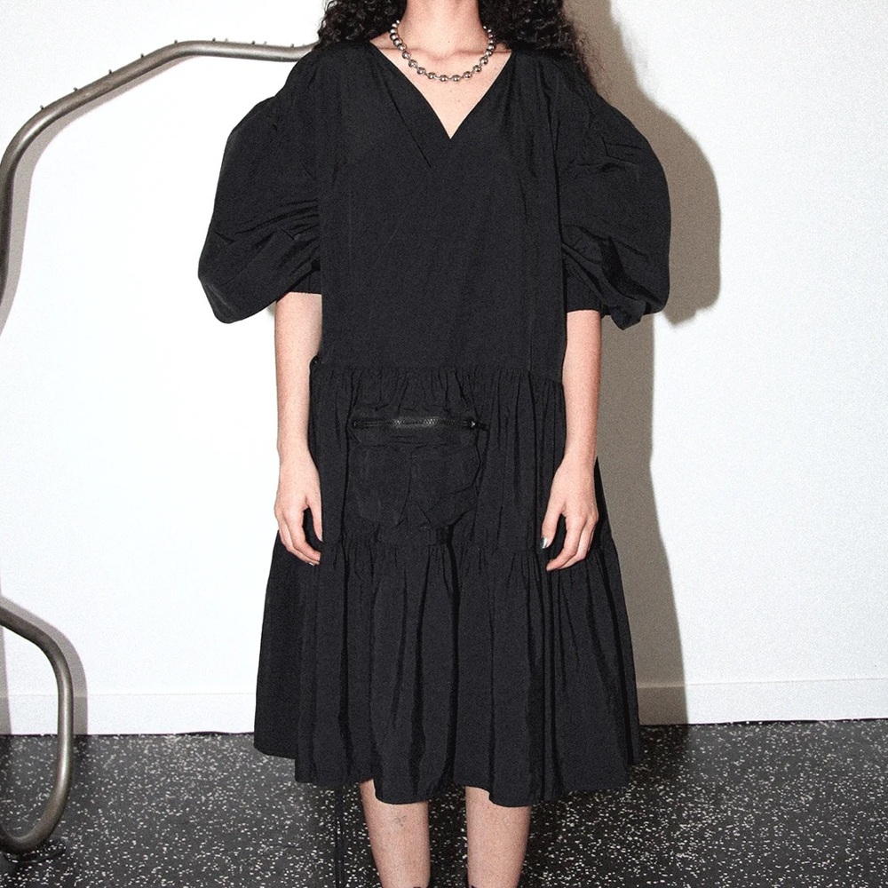 Kkco Utility Wrap Dress in Black